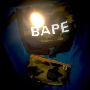 Bape bag an bape coin bag